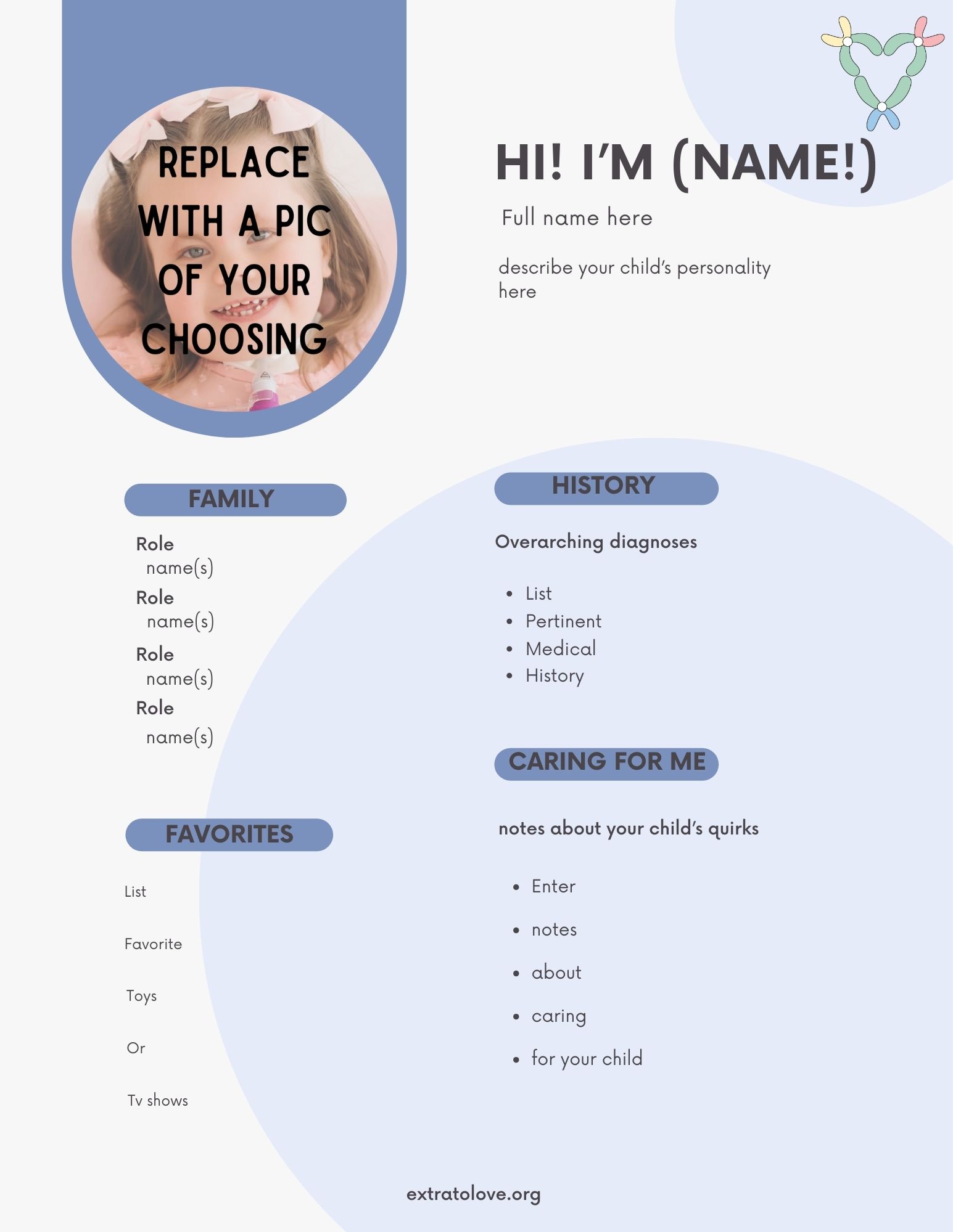 Hospital About Me Template 2 preview